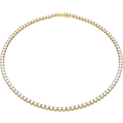 Swarovski Matrix Tennis Necklace - Gold/Transparent