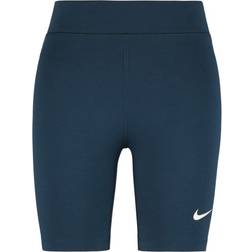 Nike Sportswear Classic Women's High Waisted 8" Biker Shorts - Armory Navy/Sail