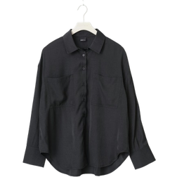 Gina Tricot Chunky Shirt - Offblack