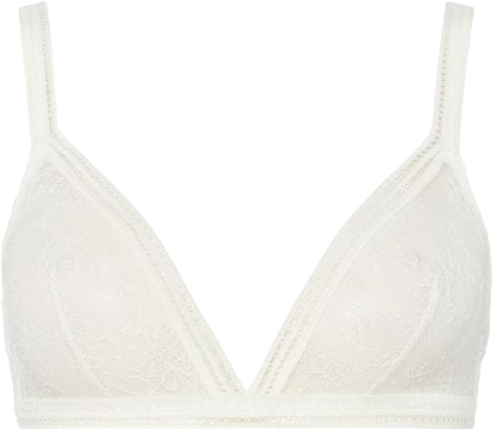 MAISON LEJABY Miss Lejaby Lace Triangle Bra - Lily White • Pris