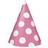 Unique Party Hats Polka Dot Party Pink 8-pack