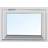 Effektfönster M12 Trä Överkantshängt 3-glasfönster 70x40cm