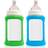 Cherub Colour Change Wide Neck Glass Bottles 240ml 2-pack