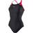 Speedo Splice Thinstrap Racerback Swimsuit - Black/Pink