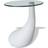 vidaXL Coffee with Round Glass Top Soffbord 42cm