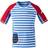 Didriksons Surf UV T-shirt - Malibu Blue Simple Stripe (502473-945)