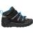 Keen Younger Kid's Hikeport Mid Hiking Boots - Black/Blue Jewel