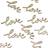 Ginger Ray Confetti Love Words Gold 25-pack