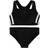 adidas Girl's 3-Stripes Bikini - Black/White (DQ3318)