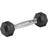 Master Fitness Rubber Chrome Hex Dumbbell 1kg