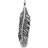 Thomas Sabo Feather Pendant - Silver/Black