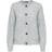 Selected Wool Blend Cardigan - Grey/Light Grey Melange