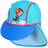 Swimpy Teddy Bear & Swirl UV Hat UPF 50 - Blue
