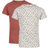 Minymo Basic T-shirt 2-Pack - Canyon Rose/White (3933-411)