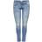 Only Coral Slim Destroy Skinny Fit Jeans - Blue/Medium Blue Denim