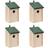 vidaXL Bird House 4pcs