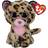 TY Beanie Boo's Livvie Brun/Rosa Leopard, Medium 24cm