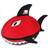 Sunflex Shark Beach Ball Neoprene (S73452) /Red