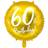 PartyDeco 60 år Folieballong i GULD