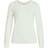 Vila Ril Round Neck Knitted Pullover - White/White Alyssum