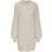 Only Vannes Ribbed Knitted Dress - Grey/Light Grey Melange