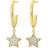Edblad Vega Creoles Earrings - Gold/Transparent