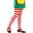 Vegaoo Rödrandiga clowntights barn 116 cm (4 5 år)