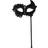 Bristol Novelty Adults Lace Mask On Stick