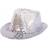 Smiffys Sequin Trilby Hat Silver