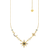 Thomas Sabo Royalty Star & Moon Necklace - Gold/Multicolour