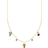 Thomas Sabo Charm Club Delicate Fruits Necklace - Gold/Multicolour