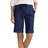 Hanes Women's French Terry Bermuda Pocket Short - Navy