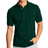 Hanes CottonBlend EcoSmart Jersey Polo with Pocket 2-Pack - Deep Forest