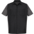 Red Kap Short Sleeve Two Tone Crew Shirt - Black/Charcoal