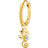 Thomas Sabo Charm Club Single Hoop Seahorse Earring - Gold/Transparent
