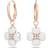 Swarovski Latisha Flower Hoop Earrings - Rose Gold/Transparent