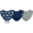 Green Sprouts Muslin Stay-dry Teether Bibs made from Organic Cotton Blue Owl 3 pack