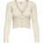 Jacqueline de Yong Donnel Short Knitted Cardigan - White/Eggnog