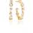 Sif Jakobs Adria Creolo Medio Earrings - Gold/Pearls/Transparent