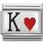 Nomination King Of Hearts Charm - Silver/Black/Red