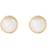 Ole Lynggaard Lotus Stud Earrings - Gold/Moonstone