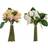 Dkd Home Decor Dekorativa blommor Plast Tyg Järn (2 pcs) (17 x 17 x 26 cm) Väggdekor