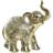 Dkd Home Decor Elefant Gyllene Harts (24 x 10 x 24 cm) Prydnadsfigur