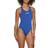 Arena Solid Tech High Swimsuit Royal-white