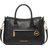 Michael Kors Carine Medium Pebbled Leather Satchel - Black