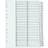 Q-CONNECT 1-50 Index Multi-Punched Reinforced Board Clear KF97057