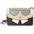 Karl Lagerfeld Paris Women's Caricature Crossbody Bag White Black White Black one-size