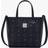 MCM Aren Top-Zip Shopper in Visetos - Black