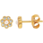 Hultquist Aya Flower Sticker Earrings - Gold/Pearl/Transparent