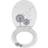 Wenko "Astera Toilet Seat, White/Grey